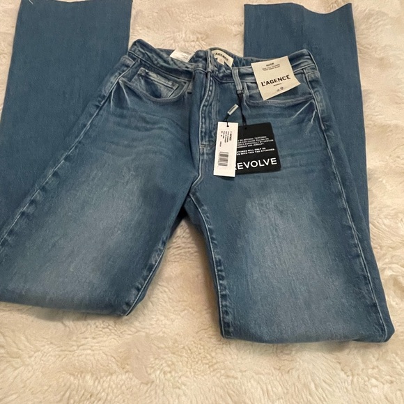 NWT-L’AGENCE High rise, straight jeans (28) - Picture 5 of 6